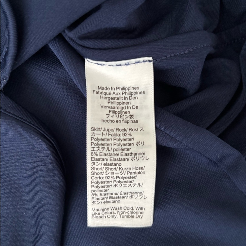 J. Crew Navy Blue Stretch Athletic Skirt with Built-in Shorts Size XS - Picture 10 of 12